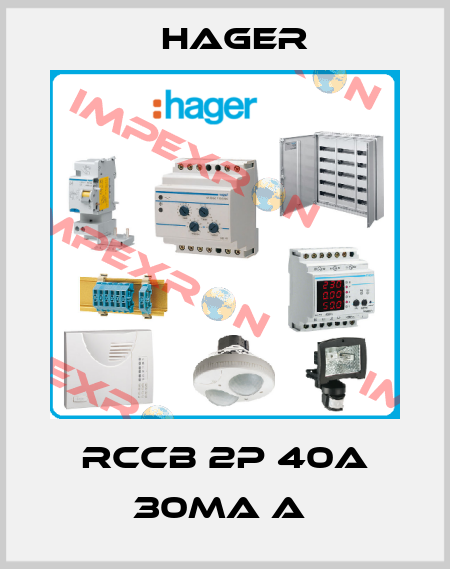 RCCB 2P 40A 30MA A  Hager