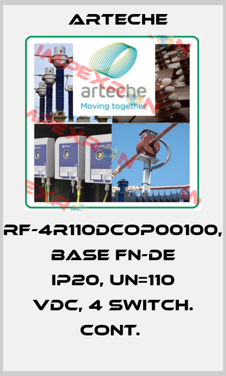 RF-4R110DCOP00100, BASE FN-DE IP20, UN=110 VDC, 4 SWITCH. CONT.  Arteche