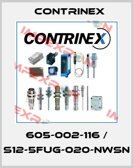 605-002-116 / S12-5FUG-020-NWSN Contrinex