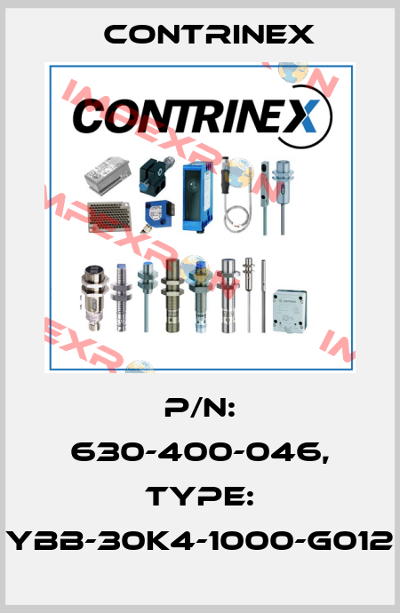 p/n: 630-400-046, Type: YBB-30K4-1000-G012 Contrinex