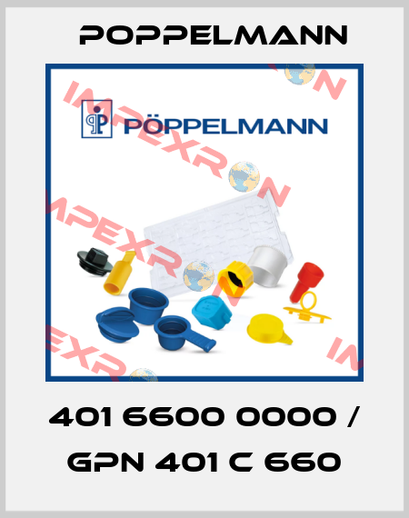 401 6600 0000 / GPN 401 C 660 Poppelmann