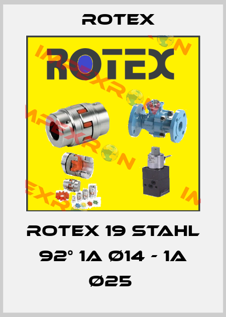 ROTEX 19 Stahl 92° 1A Ø14 - 1A Ø25  Rotex