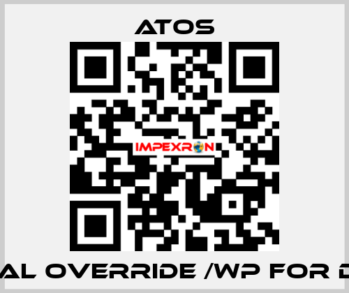 Manual override /WP for DHE DC Atos