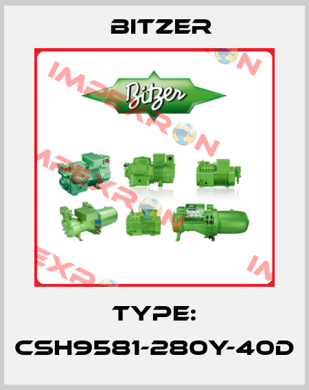 Type: CSH9581-280Y-40D Bitzer