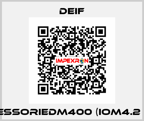 AccessorieDM400 (IOM4.2 GAS) Deif