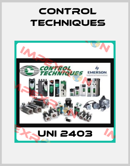 UNI 2403 Control Techniques