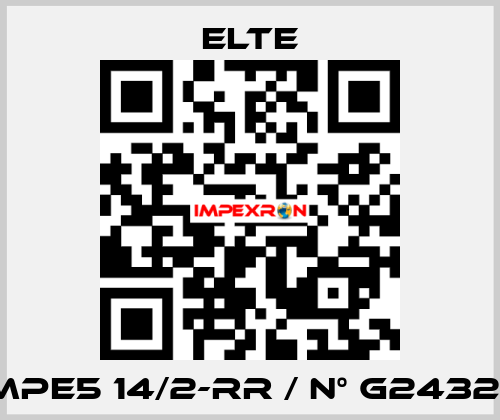 TMPE5 14/2-RR / N° G24328  Elte