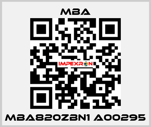 MBA820ZBN1 A00295 MBA