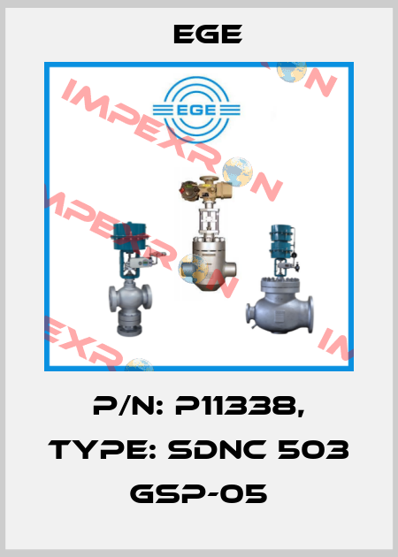 p/n: P11338, Type: SDNC 503 GSP-05 Ege