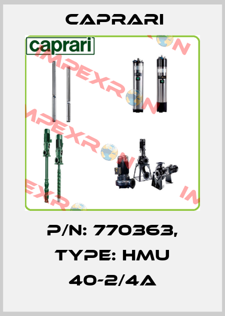 P/N: 770363, Type: HMU 40-2/4A CAPRARI 