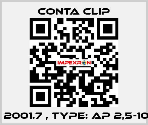 P/N: 2001.7 , Type: AP 2,5-10 WH Conta Clip