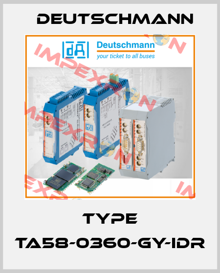 TYPE TA58-0360-GY-IDR Deutschmann