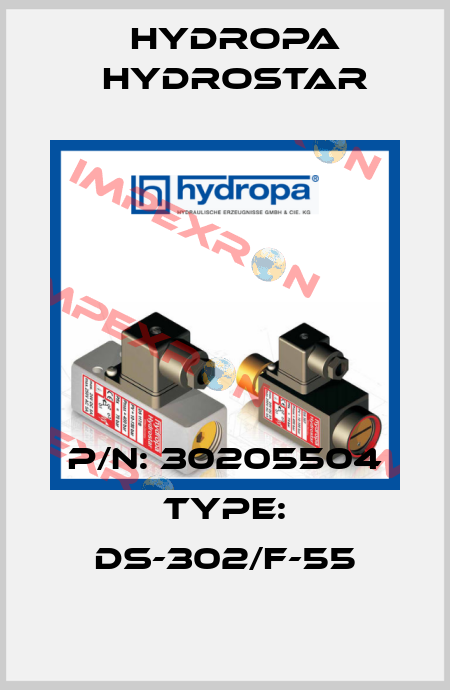 P/N: 30205504 Type: DS-302/F-55 Hydropa Hydrostar