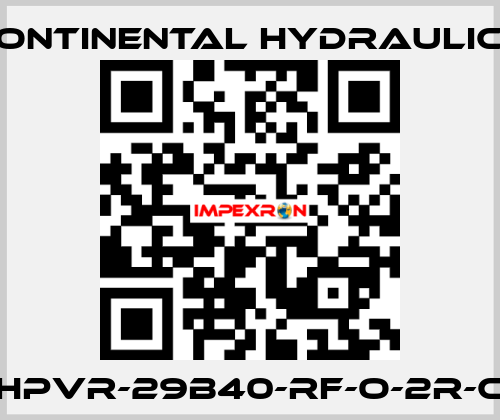 HPVR-29B40-RF-O-2R-C Continental Hydraulics
