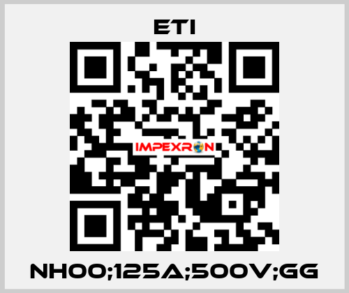 NH00;125A;500V;GG Eti