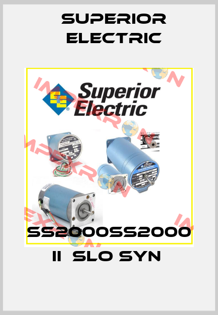 SS2000SS2000 II  SLO SYN  Superior Electric