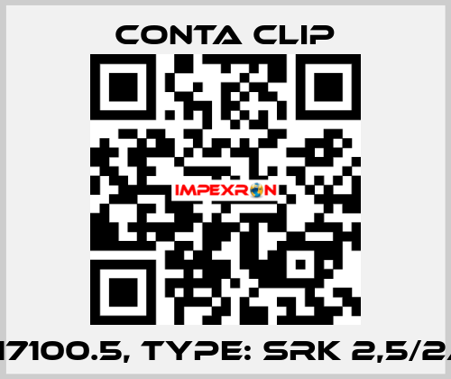 P/N: 17100.5, Type: SRK 2,5/2A BU Conta Clip