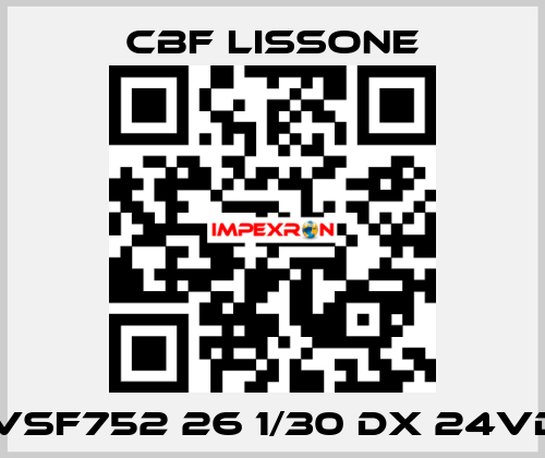 MVSF752 26 1/30 DX 24VDC CBF LISSONE
