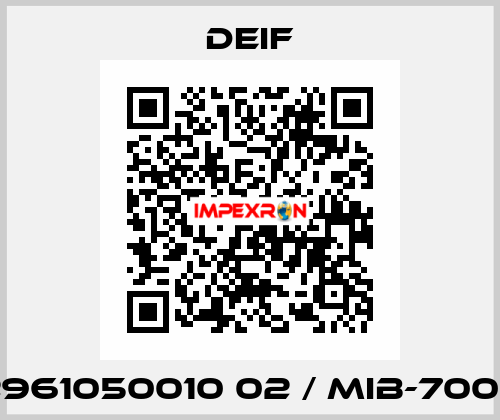 2961050010 02 / MIB-7000 Deif