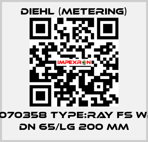 P/N: 3070358 Type:RAY FS WP HOT DN 65/LG 200 mm Diehl (Metering)