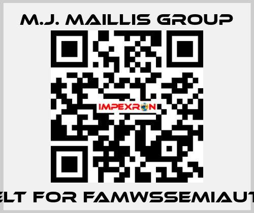 belt for FAMWSSEMIAUTO M.J. MAILLIS GROUP