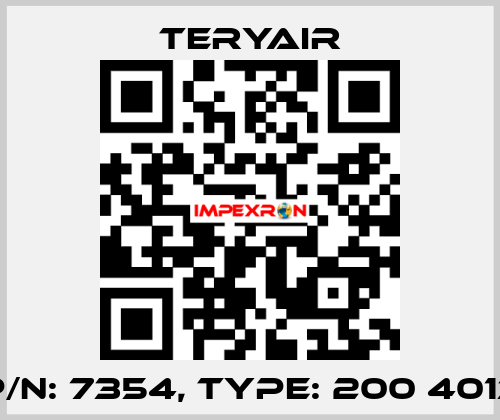 P/N: 7354, Type: 200 4013 TERYAIR