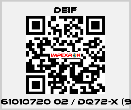 2961010720 02 / DQ72-x (90°) Deif