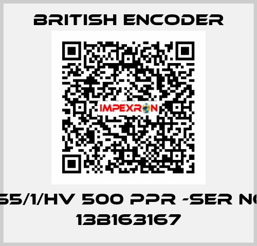 755/1/HV 500 PPR -Ser no: 13B163167 British Encoder
