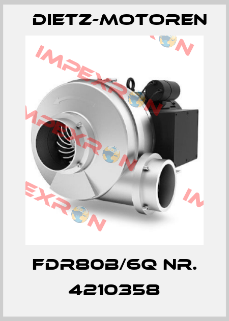  FDR80B/6Q Nr. 4210358 Dietz-Motoren