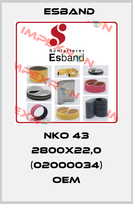 NKO 43 2800x22,0 (02000034) OEM Esband
