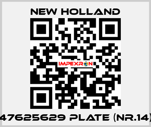 47625629 plate (nr.14) New Holland