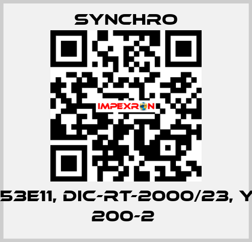 TS453E11, DIC-RT-2000/23, YDFT 200-2  SYNCHRO