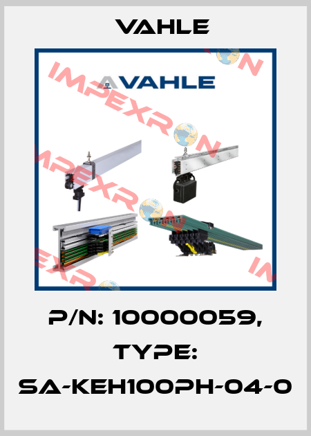 P/n: 10000059, Type: SA-KEH100PH-04-0 Vahle