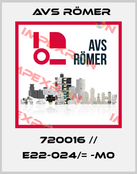 720016 // E22-024/= -M0 Avs Römer