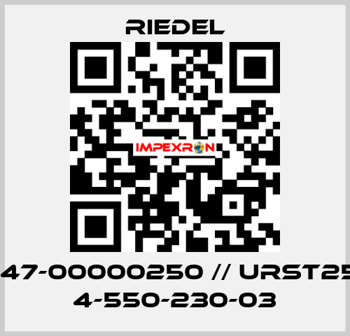 0147-00000250 // URST250 4-550-230-03 Riedel