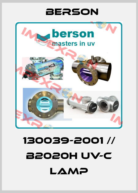 130039-2001 // B2020H UV-C LAMP Berson