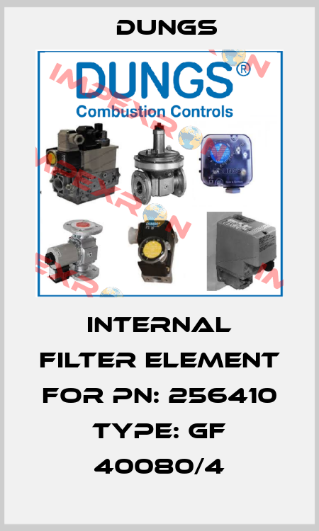 Internal filter element for PN: 256410 Type: GF 40080/4 Dungs