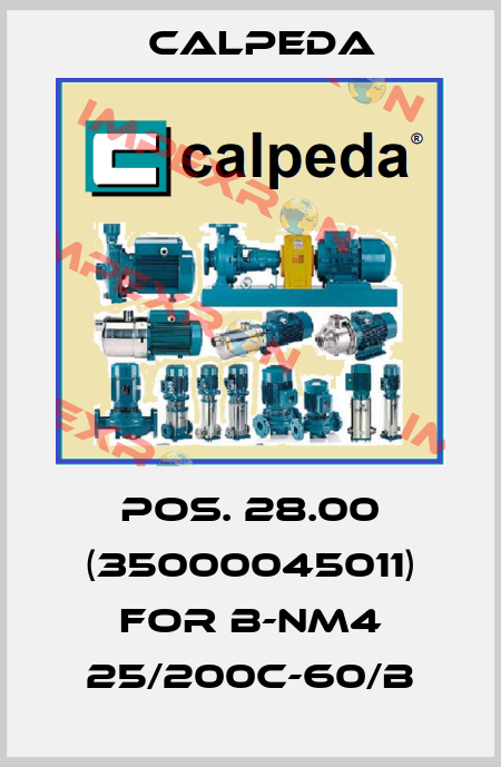 Pos. 28.00 (35000045011) for B-NM4 25/200C-60/B Calpeda
