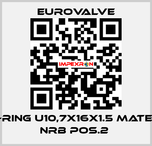 USIT-RING U10,7X16X1.5 MATERIAL NRB POS.2  Eurovalve