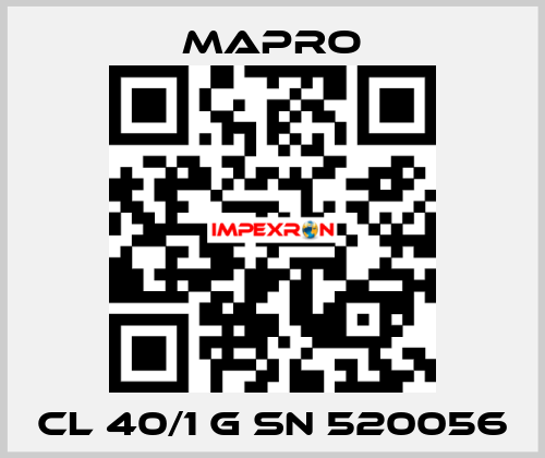 CL 40/1 G SN 520056 Mapro