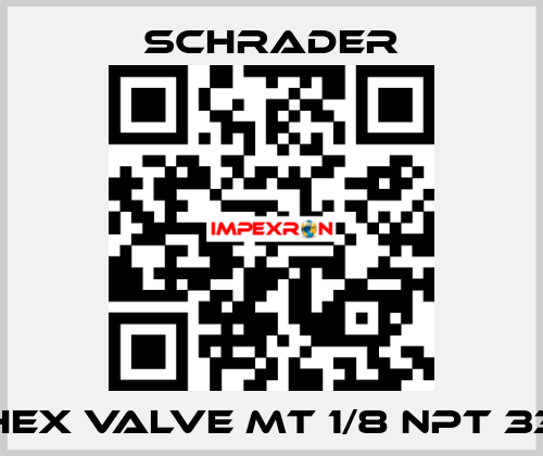 HEX VALVE MT 1/8 NPT 33 Schrader