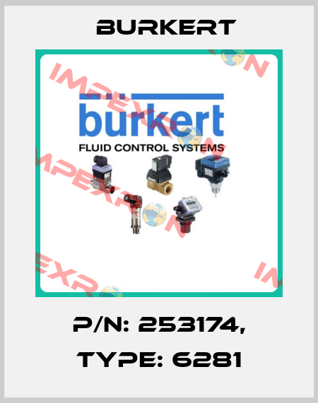 P/N: 253174, Type: 6281 Burkert