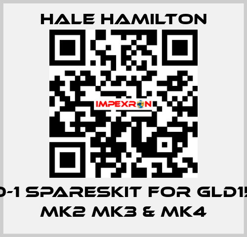 K220-1 SparesKit for GLD15MK1 MK2 MK3 & MK4 HALE HAMILTON