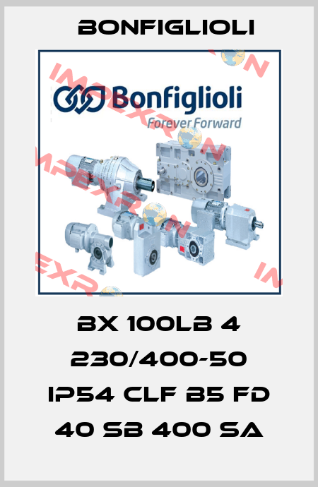 BX 100LB 4 230/400-50 IP54 CLF B5 FD 40 SB 400 SA Bonfiglioli