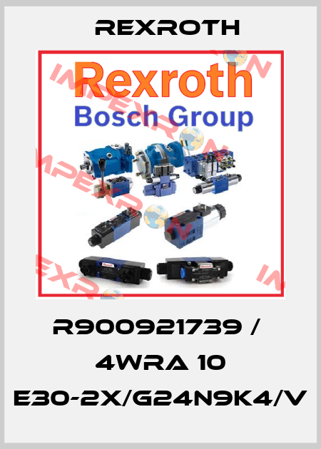 R900921739 /  4WRA 10 E30-2X/G24N9K4/V Rexroth