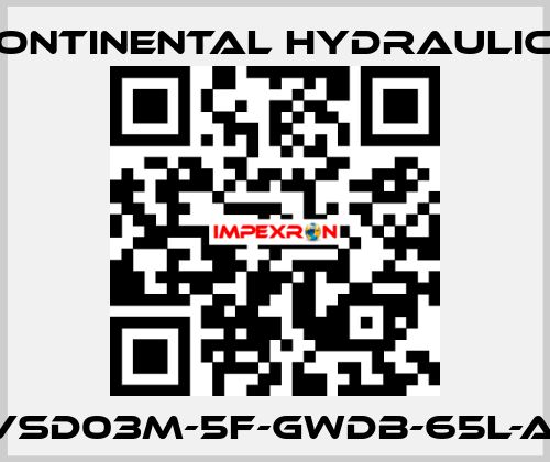 VSD03M-5F-GWDB-65L-A  Continental Hydraulics