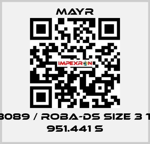 8263089 / ROBA-DS Size 3 Type 951.441 S Mayr