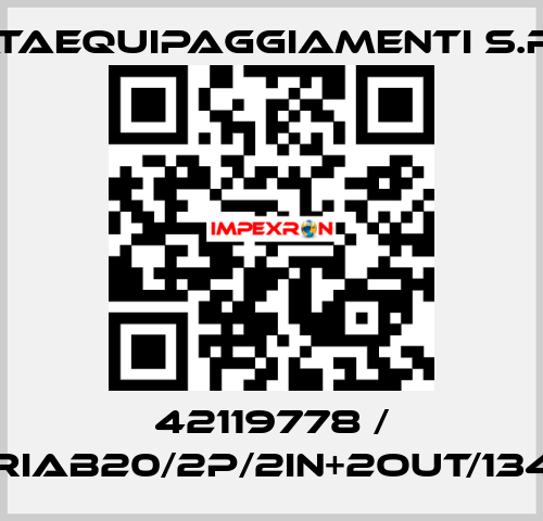 42119778 / CRIAB20/2P/2IN+2OUT/1340 EATAequipaggiamenti s.r.l.