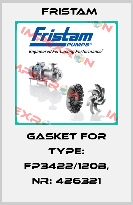 gasket for Type: FP3422/120B, NR: 426321 Fristam