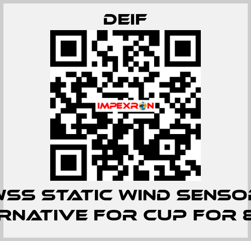 WSS STATIC WIND SENSOR (ALTERNATIVE FOR CUP FOR 879.3)  Deif